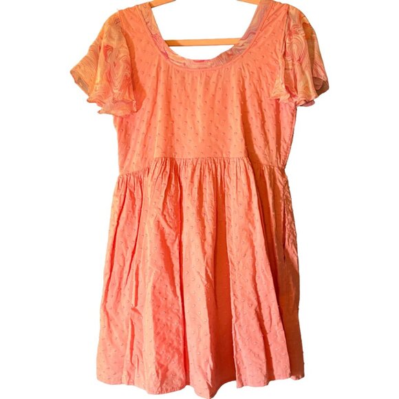 LoveShackFancy Pink Swiss Dot Babydoll Dress Size 2 Cottagecore Boho Mini - Picture 8 of 10